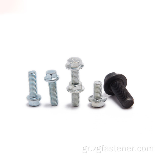 DIN6921 Blue White Zinc Hexagon Bolt με φλάντζα